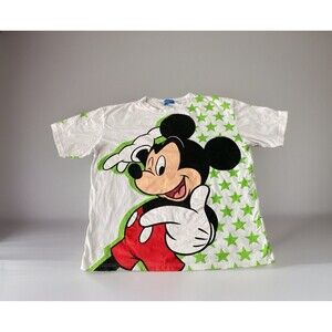 Vintage Mickey Mouse Disney Resort Tokyo Japan Shirt XL All over Print Exclusive